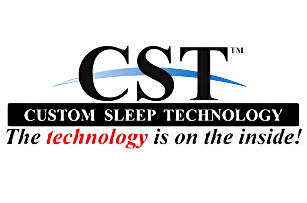 CST Custom Sleep Technology logo showcasing innovative mattress technology and sleep solutions for better rest and comfort.