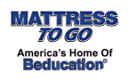 Mattress to go logo focusing on sleep education and mattress buying guide.
